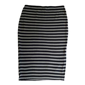 Vince Camuto Jersey Knit Striped Pencil Skirt Sz S